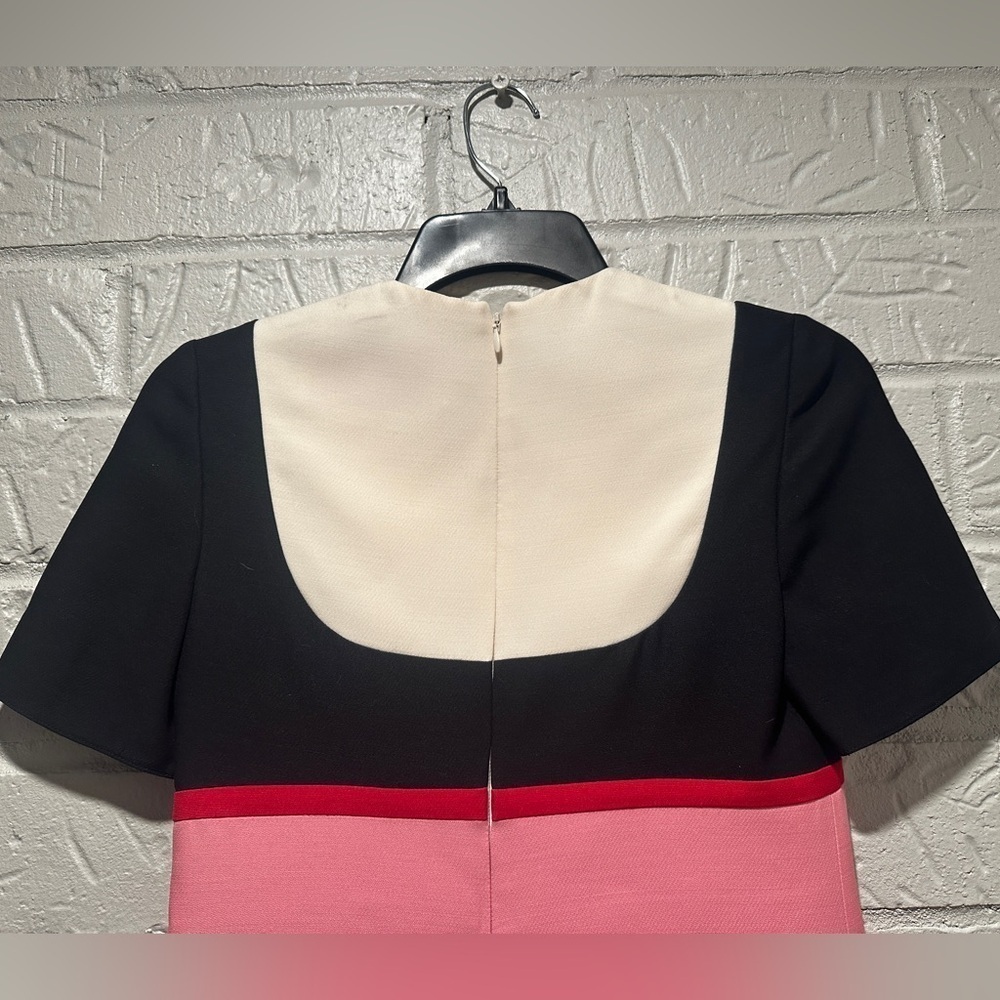 Valentino Colorblock Crepe Couture Minidress Size 36 - Picture 10 of 15